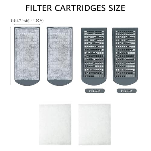 Vimvins 10 Gallon Glass Small Fish Tank with Filter Light and Lid, Aquarium Starter Kit thumbnail 6