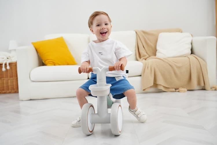 KidRoller Kid's Balance Bikes for 1 Year Old Boys and Girls, 12-36 Months Toddler Ride-on with Adjustable Seat and a Front Basket, First Birthday Gifts (Green) thumbnail 6