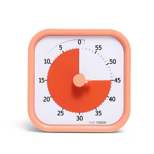 TIME TIMER Home MOD - 60 Minute Kids Visual Timer Home Edition - For Homeschool Supplies Study Tool, Timer for Kids Desk, Office Desk and Meetings with Silent Operation (Dreamsicle Orange) - Image 1