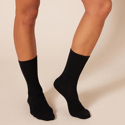 Amazon Essentials Women's Crew Socks, Cotton, 6 Pairs thumbnail 4