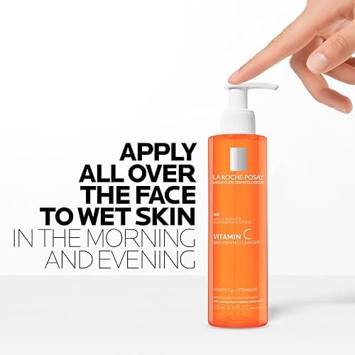 La Roche-Posay Vitamin C Brightening Face Wash, Gentle Foaming Facial Cleanser with Vitamin Cg and Vitamin B3 to Brighten and Even Skin Tone, Vitamin C Face Wash that Cleanses Dirt & Makeup, 200ml thumbnail 7
