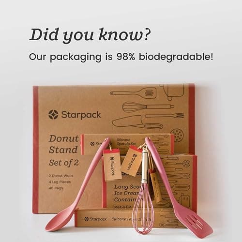 Starpack XL Premium Silicone Pasta Fork (13.5") - Spaghetti Spoons High Heat Resistant to 600°F - Silicone Pasta Spoon Strainer - Server Spoon with Teeth - Server Utensil for Pastas thumbnail 7