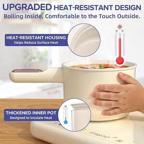 Gotoofun Kids Cooking Sets Real Electric Dual Stove Montessori Mini Kitchen for Real Food Making Safe Utensils, Apron & Cookware - Great for Pretend Play Learning thumbnail 5