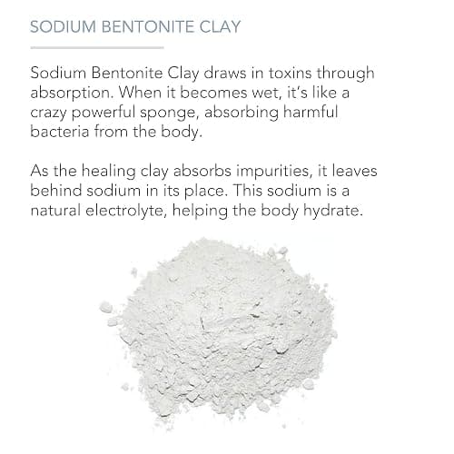 Pure Body Naturals Bentonite Clay Powder for DIY Detox Body & Face Mask, Pure Indian Healing Clay for Deep Pore Cleansing and Armpit Detox for Women, (8.0 oz) thumbnail 4