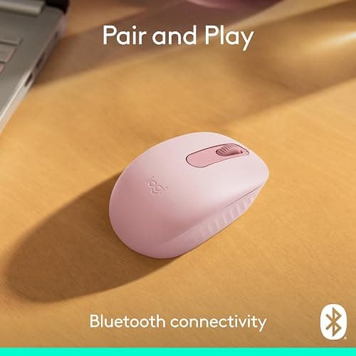 Logitech M196 Bluetooth Wireless Mouse, Compact and Portable Mouse for Laptops, Tablets and More, 12-Month Battery, Smooth Tracking, Compatible with PC and Mac, Windows and macOS - Rose thumbnail 2