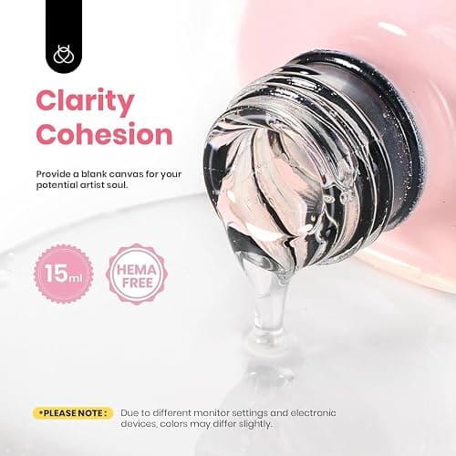 Beetles Builder Gel for Nails HEMA-Free with Nail Art Brush-7 in 1 Clear Building Gel,for Strengthening Thickening Extension Sensitive Nails,Beginner DIY UV Nail Salon at Home,Sheer Breeze Gifts thumbnail 5
