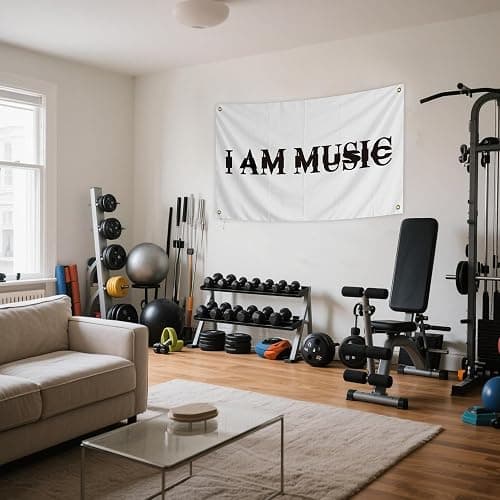 I Am Music Flag 3x5 Ft Funny Rapper Wall Banner, Motivational Quote Flag for Indoor Room College Dorm Hanging Decor thumbnail 7