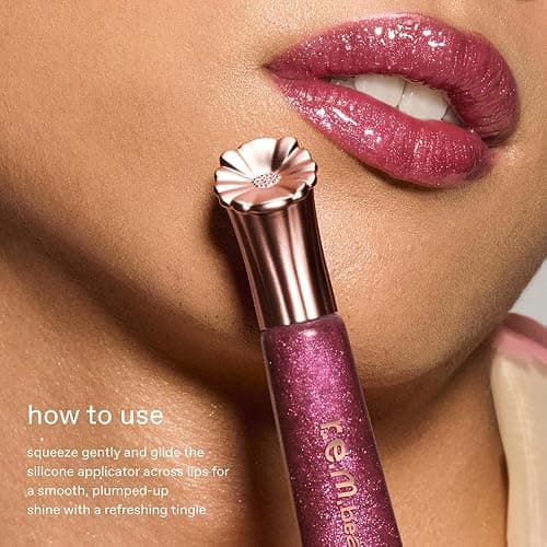 r.e.m. beauty Wicked: For Good | Poppy Plumping Lip Gloss | Instant Plumping Effect for Hydrated, Softer and Smoother Lips | Silky, Non-Sticky Feel | 0.34 Fl Oz thumbnail 7