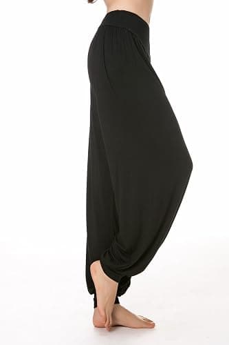 LANMAY Women's Elastic Soft Rayon Blend Yoga Sports Pants Dance Harem Pants thumbnail 4