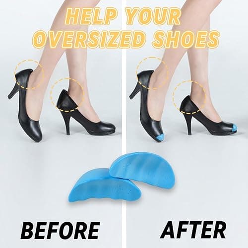 YISYFOOT Shoe Filler for Too Big Shoes, Inserts to Make Shoes Smaller, Toe Filler Cushion Inserts for Loose Shoes, for Men and Women (M: Half to one Size Bigger) thumbnail 3