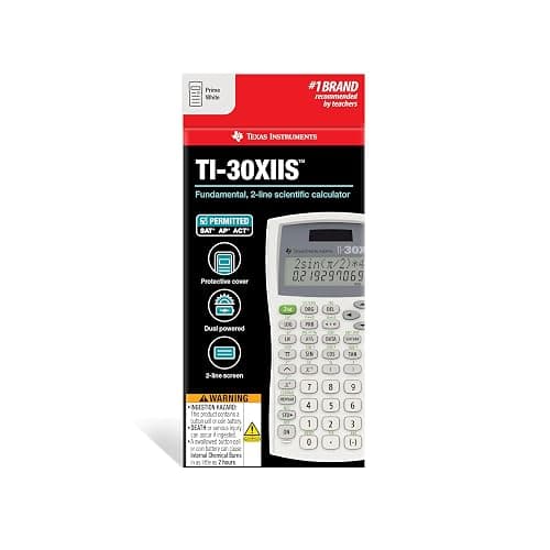 Texas Instruments TI-30XIIS Scientific Calculator, White thumbnail 5