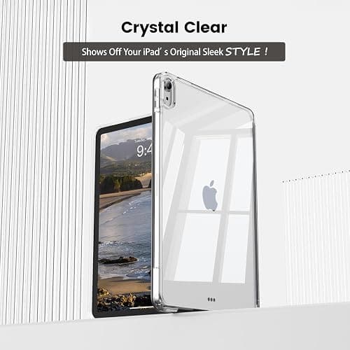 GKABXY Clear Case for iPad mini 7 (A17 Pro), iPad mini 7th/6th Generation Case (2024/2021),Slim&Light,Shockproof Transparent Hybird Back,Yellowing Resistant,Supports Pencil Pro&USB-C (Cream White) thumbnail 6