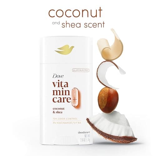 Dove VitaminCare+ Aluminum Free Deodorant Stick for 72H Odor Protection Coconut & Shea Breathable Deodorant for Women 2.6 oz thumbnail 3