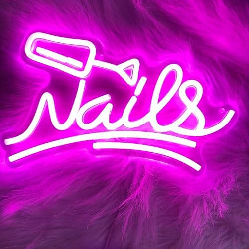 Nails Neon Sign, Custom Led Nail Salon, Beauty Room Wall Art,Salon Room Signs,Lash Room Welcome Sign,Neon Beauty Art thumbnail 4
