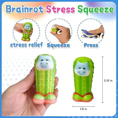 16Pcs Italian Brainrot Slow Squishy Bulk, Tralalero Tralala Stress Relief Sensory Items, Meme-Inspired Funny Animal Shapes, Party Favors & Relaxation Gifts thumbnail 2