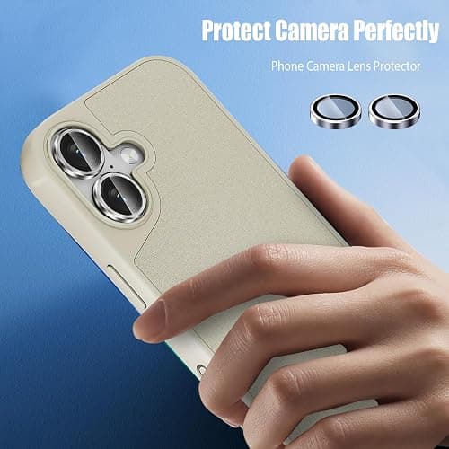 Compatible with iphone 17 Camera Lens Protector [1 Set ], Individual Lens Protectors, Scratch-Resistant Ultra-Thin Tempered Glass with Aluminum Edging, for Apple iphone17 Phone 6.3 inch (Gold) thumbnail 5