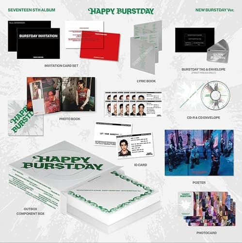 SEVENTEEN HAPPY BURSTDAY 5th Album Standard Photobook Ver (NEW ESCAPE + NEW MYSELF + NEW BURSTDAY 3 VER SET) thumbnail 3