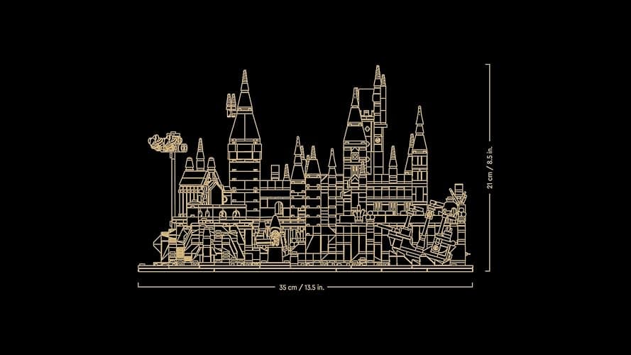 LEGO Harry Potter Hogwarts Castle and Grounds - Collectible Set for Adults incl. Main & Astronomy Towers, Great Hall, Chamber of Secrets & Architect Minifigure - 76419 thumbnail 3