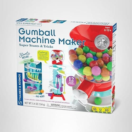 Thames & Kosmos Gumball Machine Maker Lab - Build Machines with Physics & Engineering Lessons | 12 Experiments | Make Your Own Gumball Machines | Includes Gumballs | Award Winner thumbnail 16