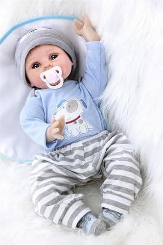 MAIHAO Reborn Baby Doll Clothes for 17-22 Inch Newborn Baby Dolls Clothing Boy Outfit Accessories【Puppy Pattern 4pcs Set 】 thumbnail 6