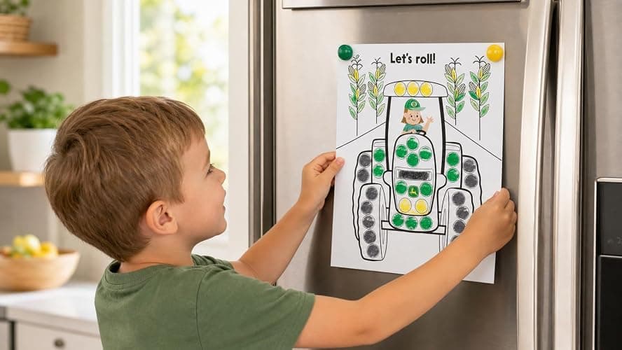 John Deere Kids Dot Marker Activity Coloring Book for Kids and Toddlers - Easy to Color Dot Art Includes More Than 175 Stickers thumbnail 9