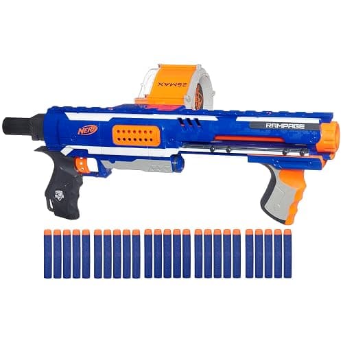 NERF Rampage N-Strike Elite Toy Blaster with 25 Dart Drum Slam Fire for Kids, Teens, & Adults (Amazon Exclusive) - Image 1