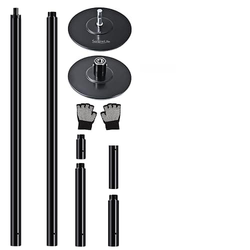 SereneLife Professional Spinning Dance Pole, 45mm Portable Exercise Pole for Fitness – Durable Steel Build, Anti-Rust Finish, Suitable for Home, Club, Gym, Party, Pub - Image 1