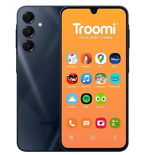Troomi Phone for Kids and Teens – Galaxy A16 – Parental Controls, GPS Tracking, Text Monitoring & Content Filtering, 10,000+ Apps – Monthly Service and Activation Required - Image 1