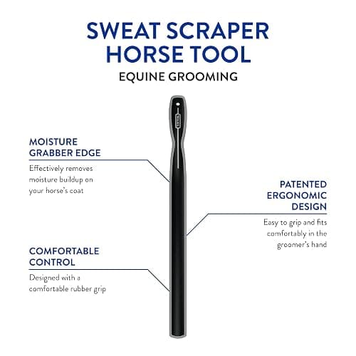 WAHL Professional Animal Equine Grooming Sweat Scraper Horse Tool - Black thumbnail 2