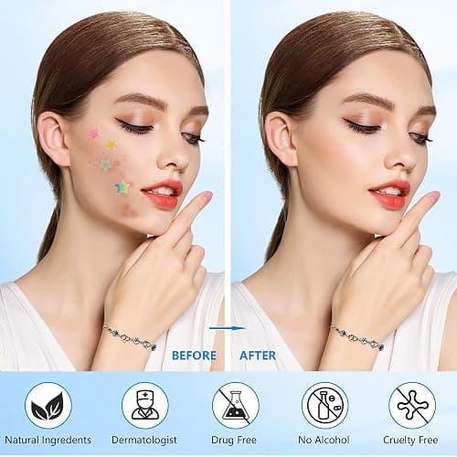 Jo Dominic Pimple stars Patches for Face, 4 Size 320 Counts Acne Patches, Hydrocolloid Patches for CoveringZits and Blemishes, Spot Stickers with Salicylic Acid, Tea Tree Oil thumbnail 2