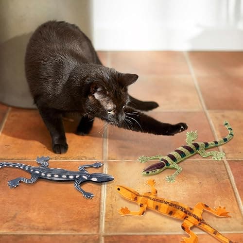 CiyvoLyeen Lizard Catnip Toys Chew Bite Resistant Toys for Indoor Cats Boredom Relief Teeth Cleaning Interactive Funny Cute Kitten Cat Lover Gifts Christmas Birthday Presents Set of 4 thumbnail 5