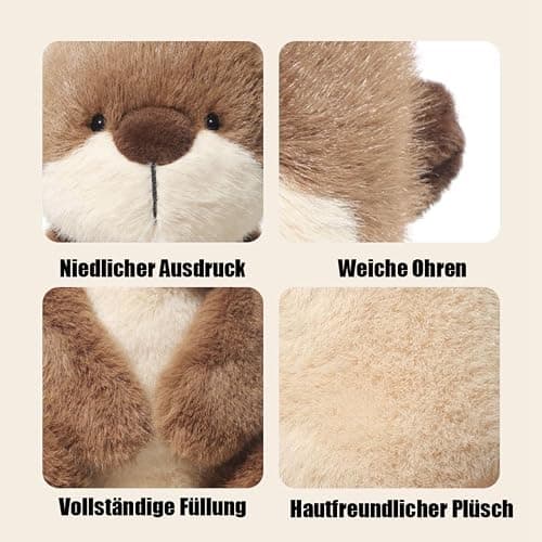 ZBELLO Otter Plush,Otter Stuffed Animal Cute River Plush,Pillow Cuddly Toys Cushion Doll Cute,Christmas Birthday Gift for Kids Children Girls Boys (36 cm) thumbnail 4
