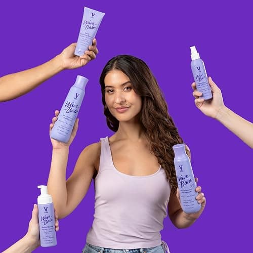 V&CO. Beauty Wave Babe Styling Products, Including Mousse, Cream and Texturizing Spray, Frizz Control & Volume, Lightweight Flexible Hold,Hydrating Hair Styling Product with Peptides & Bamboo Extract thumbnail 9