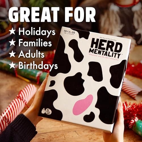 Herd Mentality: Udderly Funny Family Board Game | Easy & Fun for Big Groups of 4-20 Players | Includes 20 Extra Exclusive Questions thumbnail 6