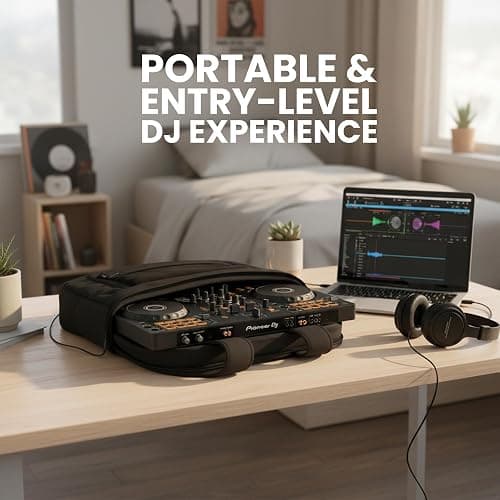 Pioneer DJ DDJ-FLX4 2-Channel DJ Controller - Black Bundle with Carrying Case and Austin Bazaar Polishing Cloth thumbnail 3