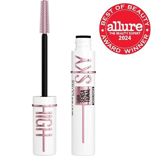 Maybelline Lash Sensational Sky High Serum Infused Lash Primer for Mascara, Lengthening, Thickening, Tinted and Washable Formula, Soft Black, 1 Count thumbnail 2