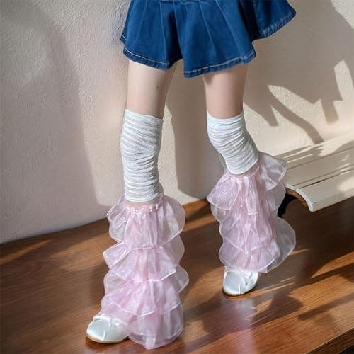 Sup-Coente Cute Leg Warmers for Women Y2k Alt Scene Goth Fashionable thumbnail 6