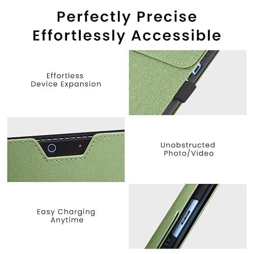 Omnpak Microsoft Surface Pro 11/10/9 Case, Lightweight Protective, Multiple Angle, Stylus Holder, Designed for Surface 11th Edition AI 2024/Pro 9 5G 13" 2022, Compatible with Type Cover Keyboard thumbnail 6