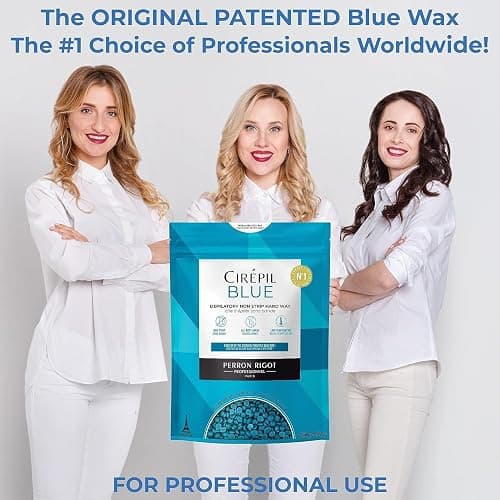 Cirepil - Blue - 400g / 14.11 oz Hard Wax Beads Bag - Face & Body Wax, Unscented & No Strip Needed - Perfect for Sensitive Skin & Brazilian Waxing - Fluid Gel Texture, Easy Hair-Removal thumbnail 7