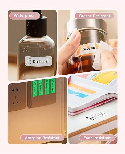 NIIMBOT Label Maker Machine Bluetooth Label Printer for School Home Office Organization, Wireless Mini Labeler D110 Upgraded Version, Label Machine with Label, Pink thumbnail 7
