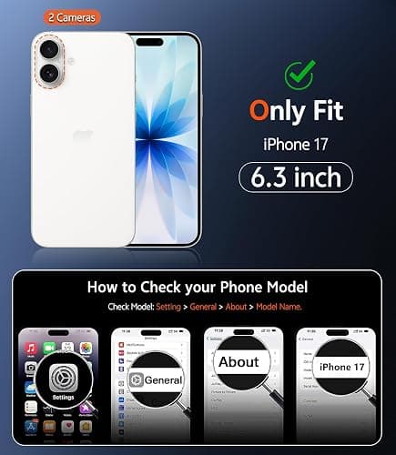 FNTCASE for iPhone 17 Case Clear: Magnetic Phone Cases with Screen Protector Drop Proof Compatible with Magsafe Slim Anti Yellowing Rugged Shockproof Protective Transparent Cell Cover (A-Clear) thumbnail 2
