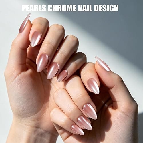 Teenitor Acrylic Nail Kit With Chrome Powder, Almond Tips, Art Brushes, Charms, 3D Gel, Tools, Stand - Beginner Set thumbnail 9