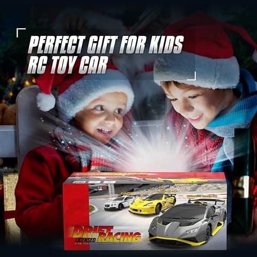 LUXOS RC Lamborghini Remote Control Car for Boys 4-7, 1:18 Scale Official Licensed Lamborghini Toy Car, 2.4Ghz RC Drift Car Toys for Adults Boys 8-12 Kids Birthday Gift Ideas, Drift RC Cars (Orange) thumbnail 5