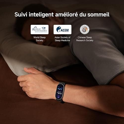 XIAOMI Smart Band 10, Bracelet Connecté, Autonomie 21 jours, rose | Charge rapide, suivi sommeil et santé, 150+ sports, iOS et Android, 5 ATM, garantie 2 ans, cadres multimatériaux thumbnail 8