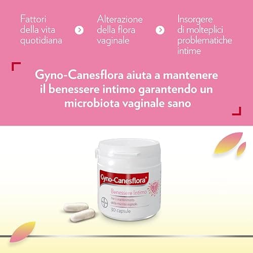 Gyno-Canesflora Benessere Intimo, Integratore Orale Per Donna, a Base di Lactobacilli e Vitamina B2, Probiotici Donna Flora Intima Vaginale, 30 Capsule thumbnail 4