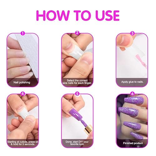 WJIASI Natural False Nails Oval French Acrylic Nails Artificial Nails Tips for Girls Women Natural Color (500 Pieces,10 Sizes) thumbnail 6