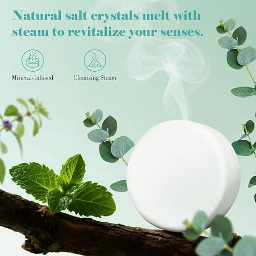 W&E Choice Shower Steamers Aromatherapy 18 Pcs- Shower Bombs Birthday Gifts for Women, Eucalyptus Mint Essential Oils for Daily Relaxation & Stress Relief, Christmas Gift for Women, Mom, Wife thumbnail 6