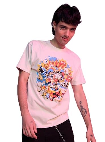 Hot Topic The Amazing Digital Circus Pomni Collage T-Shirt Black MD - Image 1