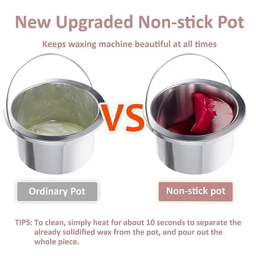 Professional Waxing Kit Wax Warmer Single Pot Wax Heater Machine for Hair Removal, Large Waxing Pot with Non-Stick Easy Clean Pot, 50 Sticks & 20 Collar, for Spa Salon Beauty Esthetician Home(White) thumbnail 9