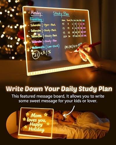 Lumiboards LED Drawing Board for Kids, 2026 New LED Note Board with Colors Doodle Glow Board, 12-inch Light Up Drawing Board with 7 Markers Pen & Tripod, Kids Gift for Birthdays,Christmas,Halloween thumbnail 5